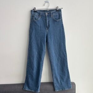 Just Black Straight Leg Jeans in Medium Blue